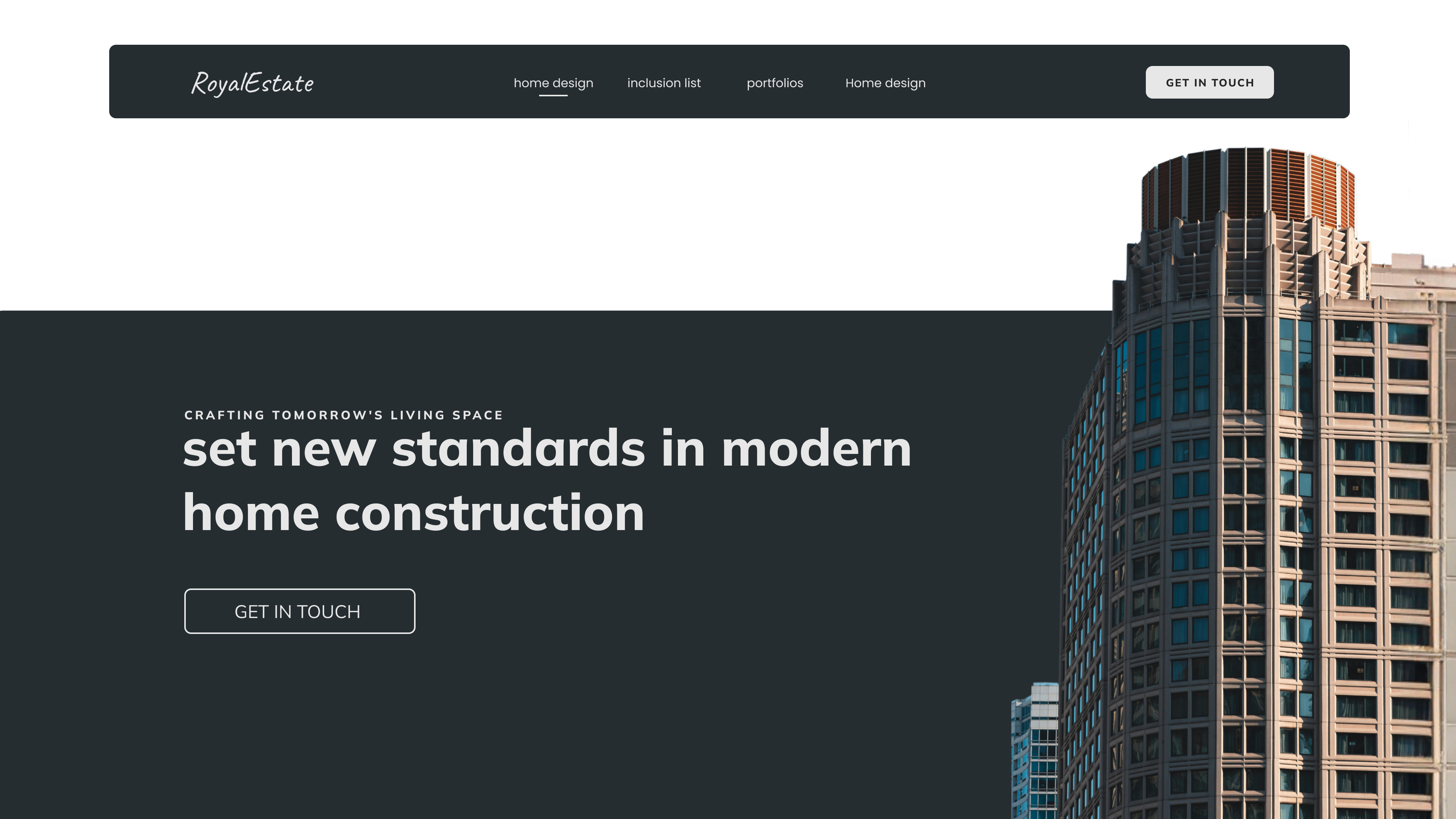 Royal Estate website